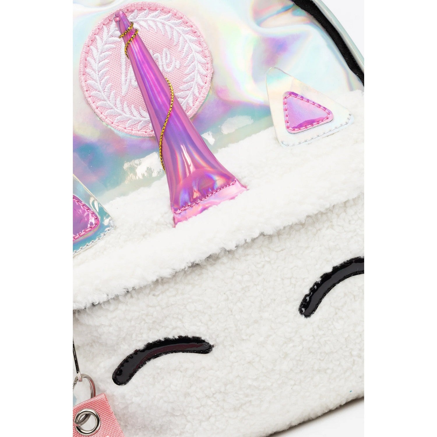 hype holographic mini backpack Hype Holographic Unicorn Crest Pocket Mini Backpack – Universal Textiles