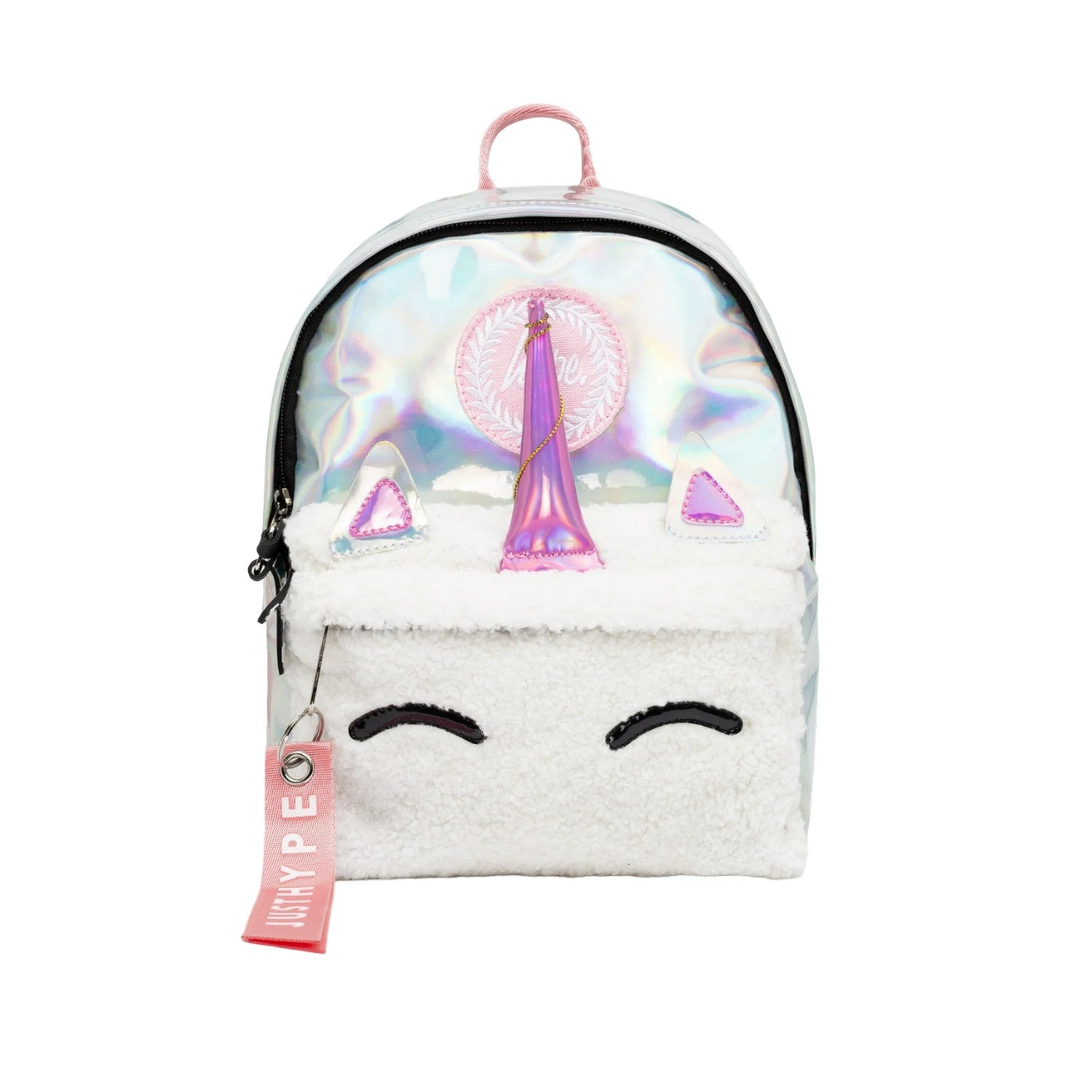 Hype Holographic Unicorn Crest Pocket Mini Backpack – Universal Textiles