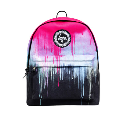 Pink - Front - Hype Drip Crest Backpack
