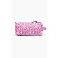 Pink - Back - Hype Tone On Tone Leopard Crest Pencil Case
