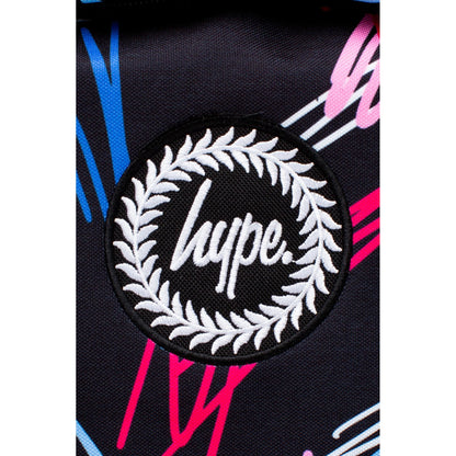Black-Pink-Blue - Lifestyle - Hype Multi Scribble Backpack