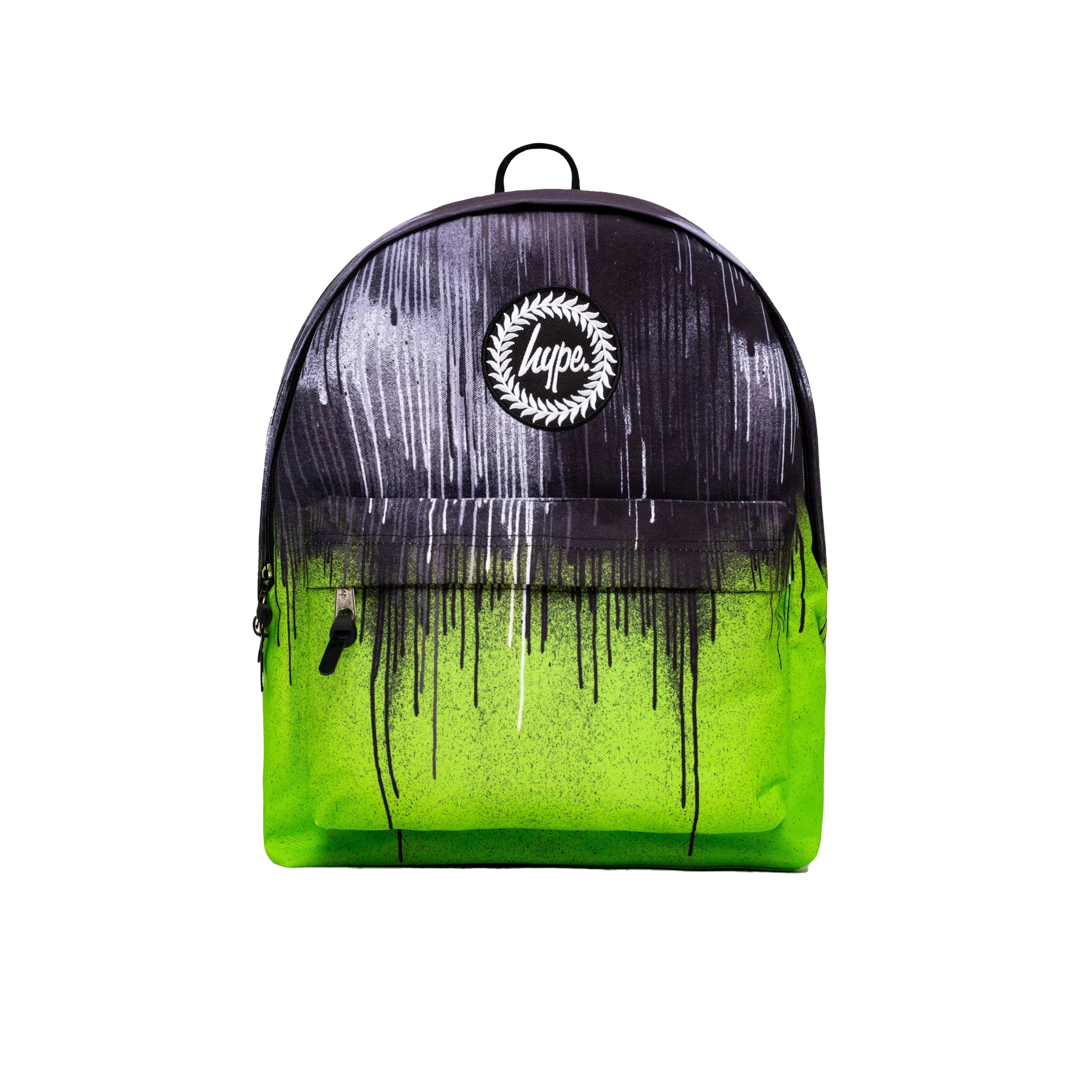 Green-Black-White - Front - Hype Drips Backpack