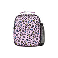 Lilac - Back - Hype Leopard Print Lunch Bag