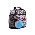 Lilac - Side - Hype Leopard Print Lunch Bag