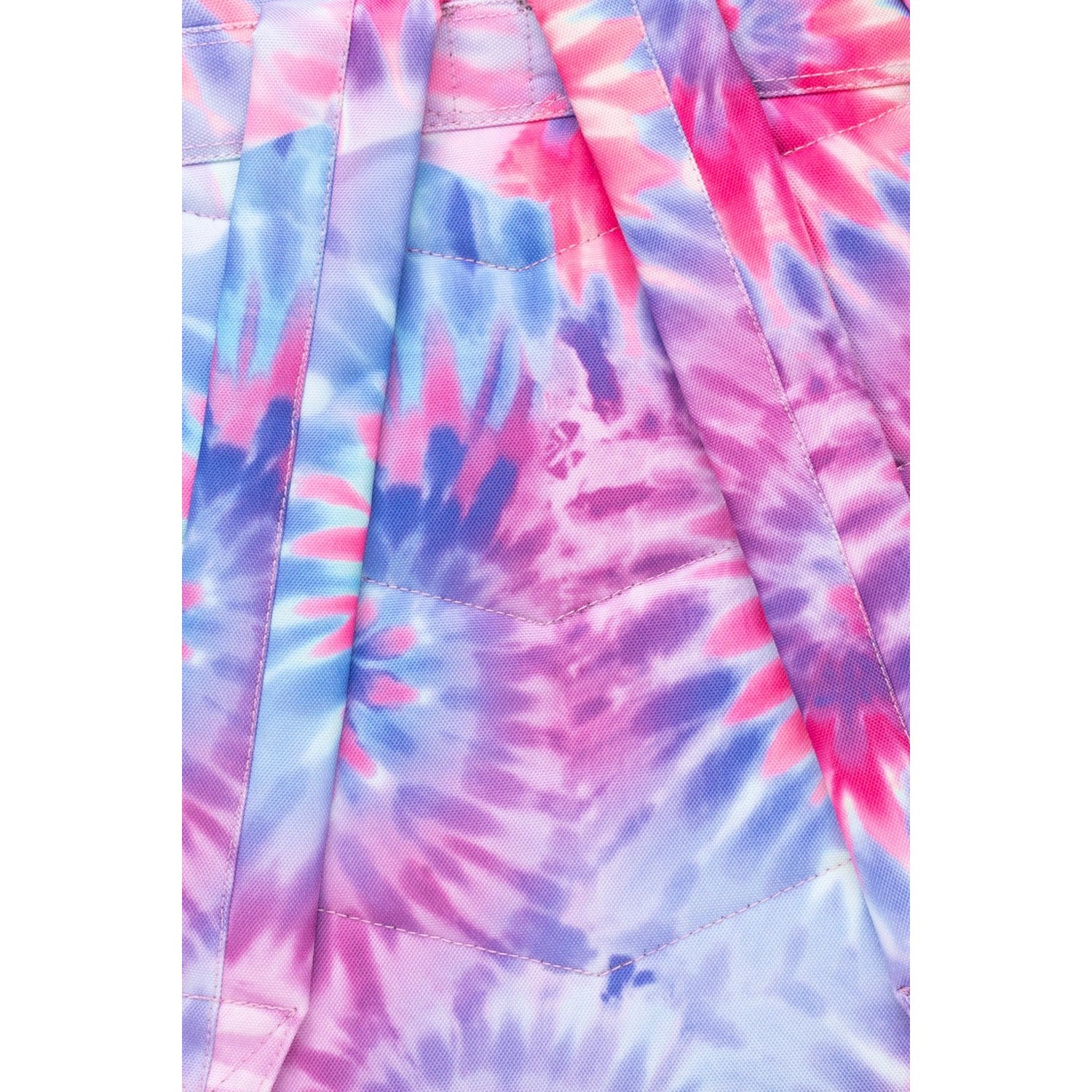 Pink-Purple-Blue - Close up - Hype Tie Dye Swirl Backpack