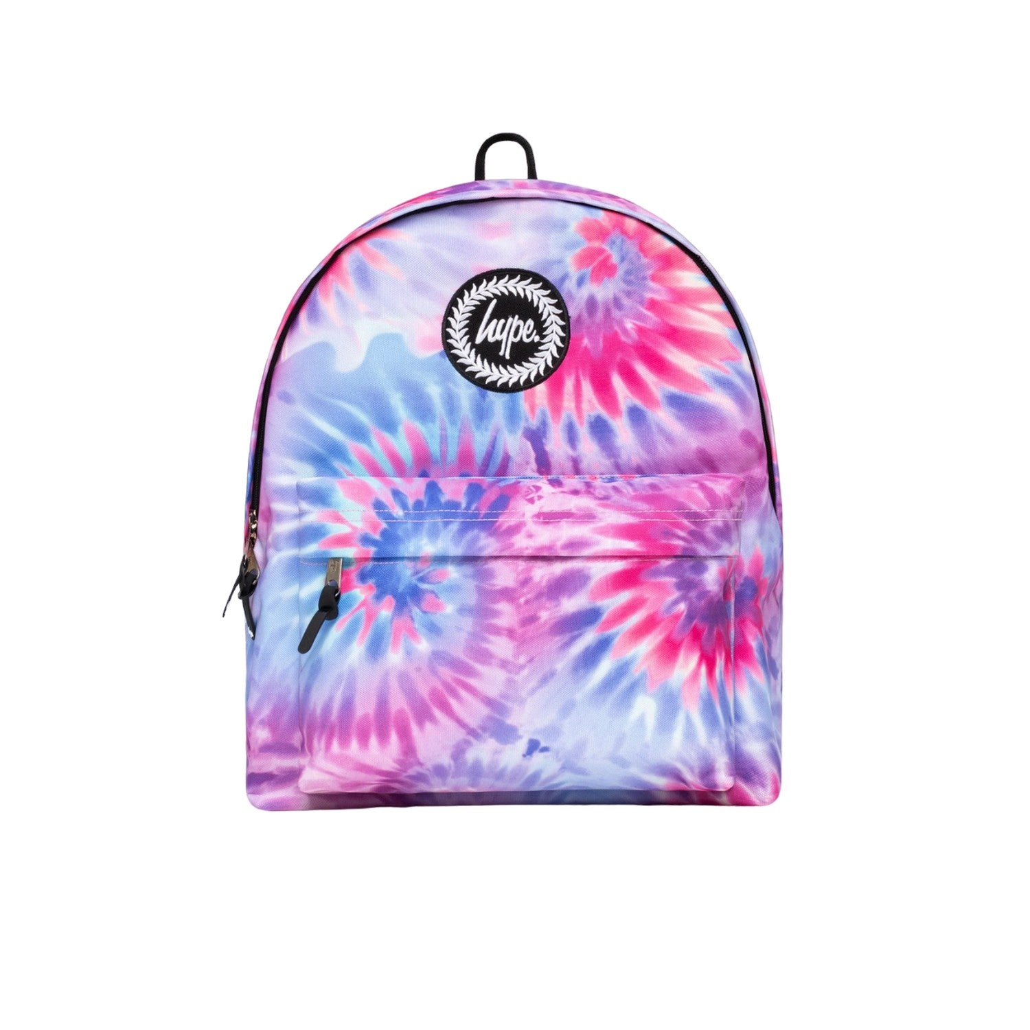 Pink-Purple-Blue - Front - Hype Tie Dye Swirl Backpack