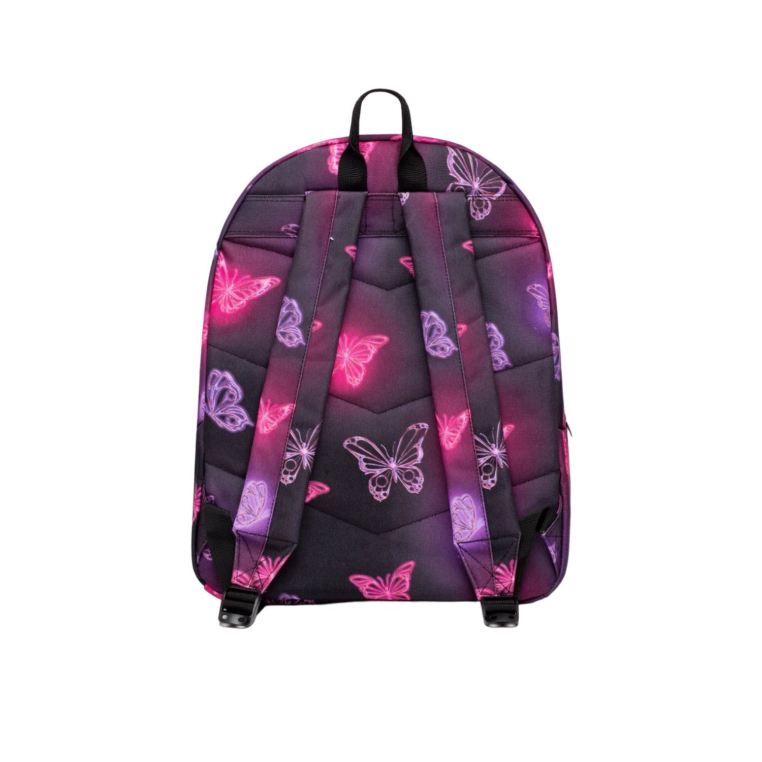 Pink-Purple-Black - Back - Hype Chrome Glow Butterfly Backpack