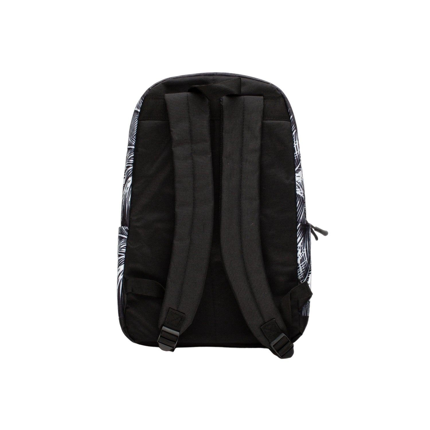 Black-White - Back - Hype Palm Leaf Backpack