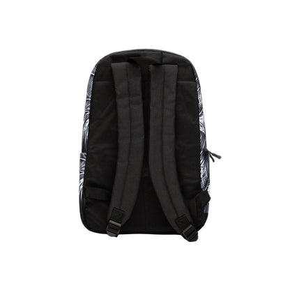 Black-White - Back - Hype Palm Leaf Backpack