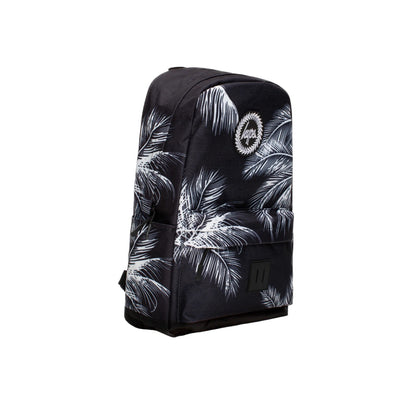Black-White - Side - Hype Palm Leaf Backpack