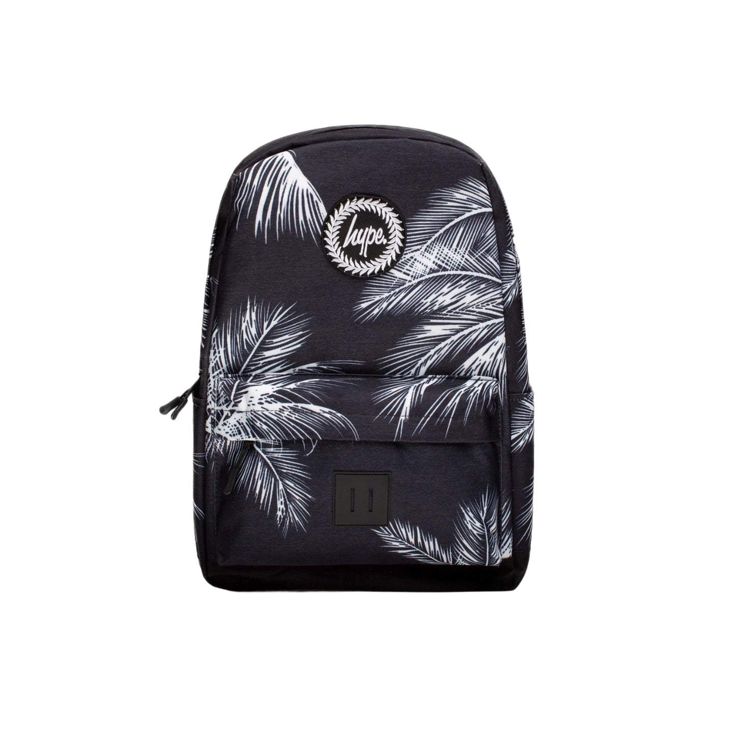 Black-White - Front - Hype Palm Leaf Backpack