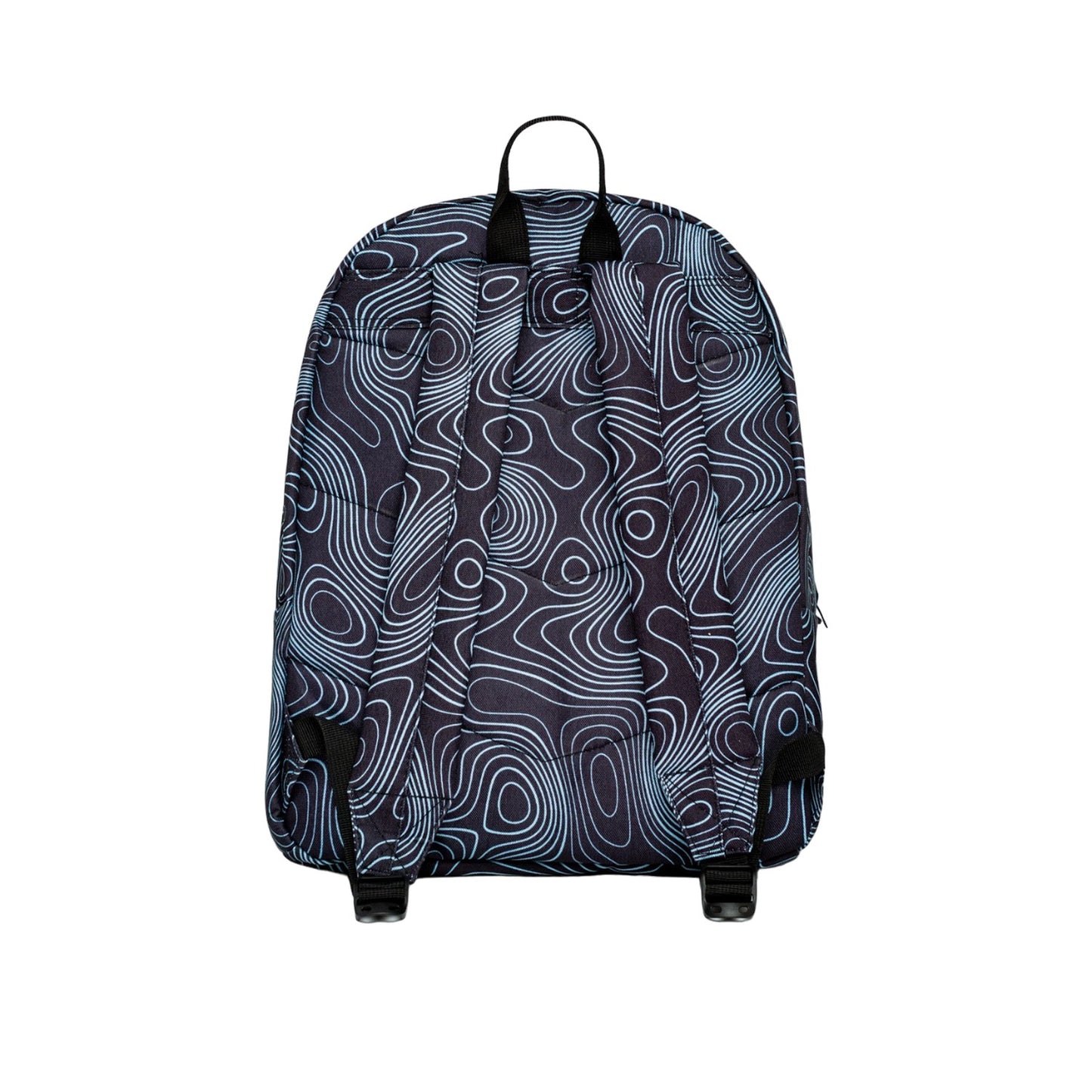 Black-Blue - Back - Hype Topographic Backpack