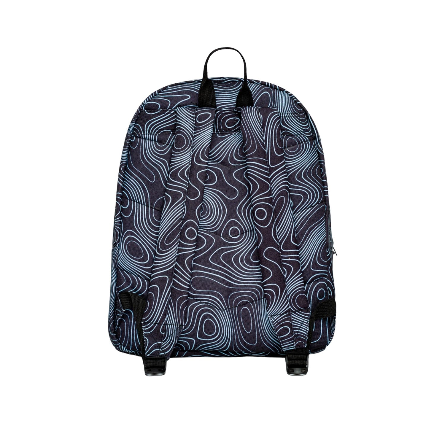Black-Blue - Back - Hype Topographic Backpack