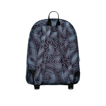 Black-Blue - Back - Hype Topographic Backpack
