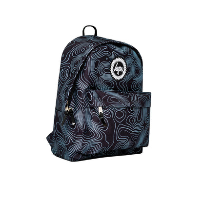 Black-Blue - Side - Hype Topographic Backpack