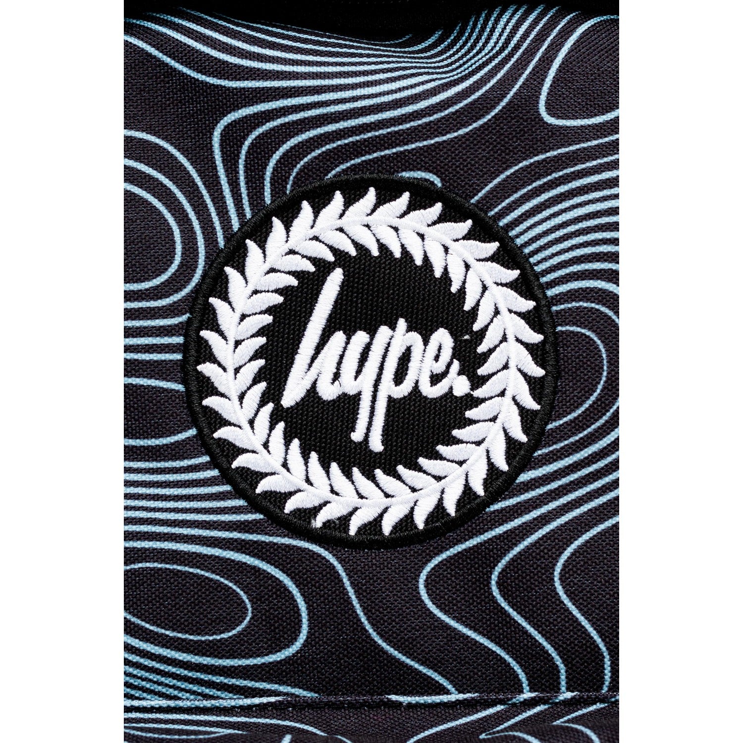 Black-Blue - Close up - Hype Topographic Backpack