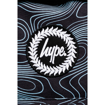 Black-Blue - Close up - Hype Topographic Backpack