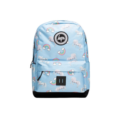 Blue - Front - Hype Unicorn Rainbow Backpack