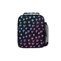 Black-Blue-Purple - Back - Hype Scribble Heart Crest Lunch Bag