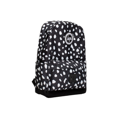 Black-White - Side - Hype Spotted Backpack