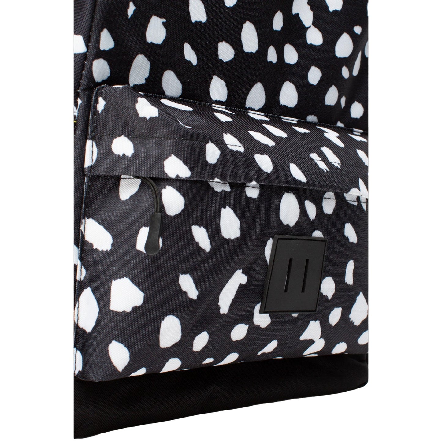 Black-White - Pack Shot - Hype Spotted Backpack