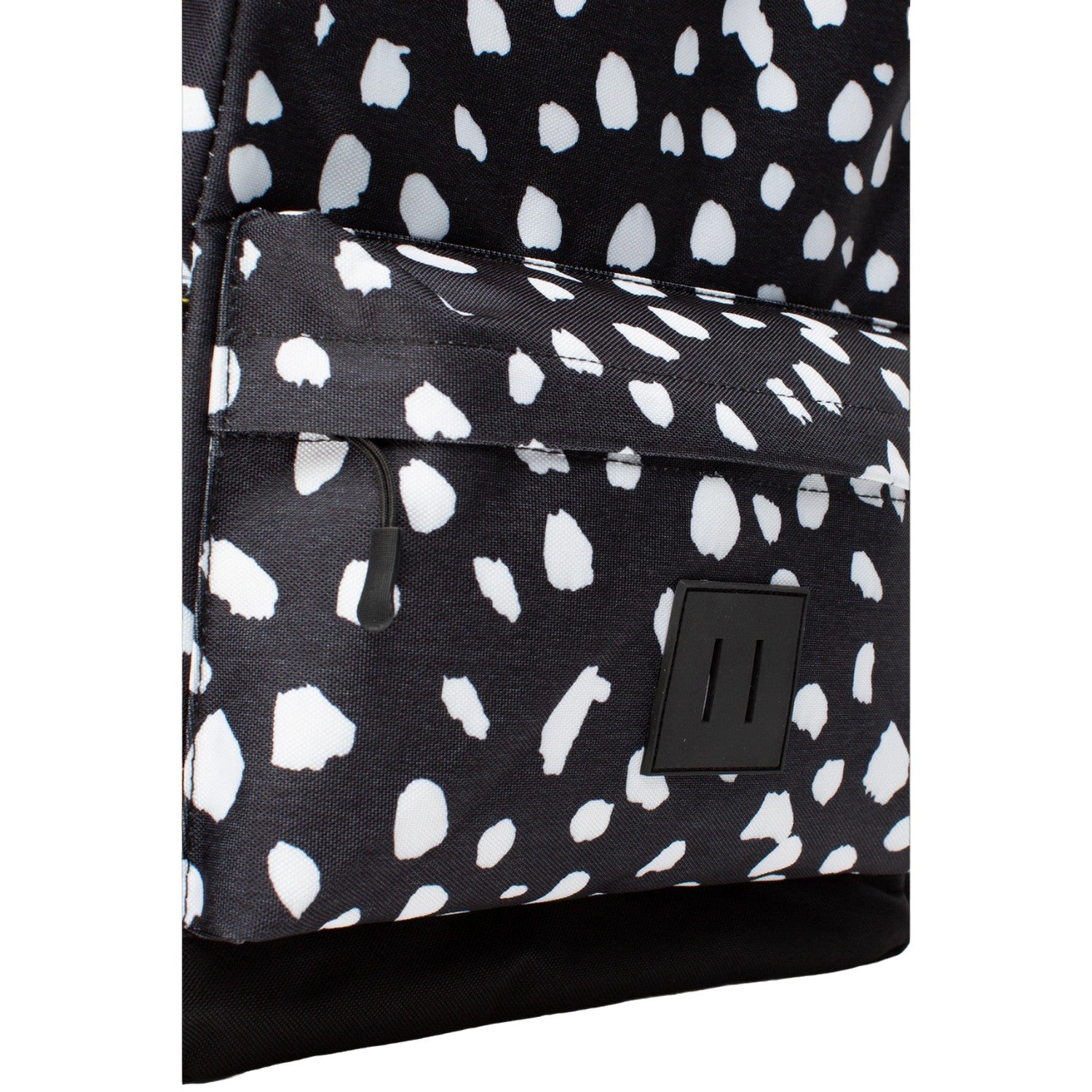 Black-White - Pack Shot - Hype Spotted Backpack