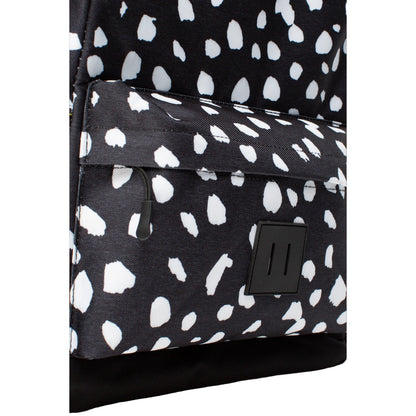 Black-White - Pack Shot - Hype Spotted Backpack