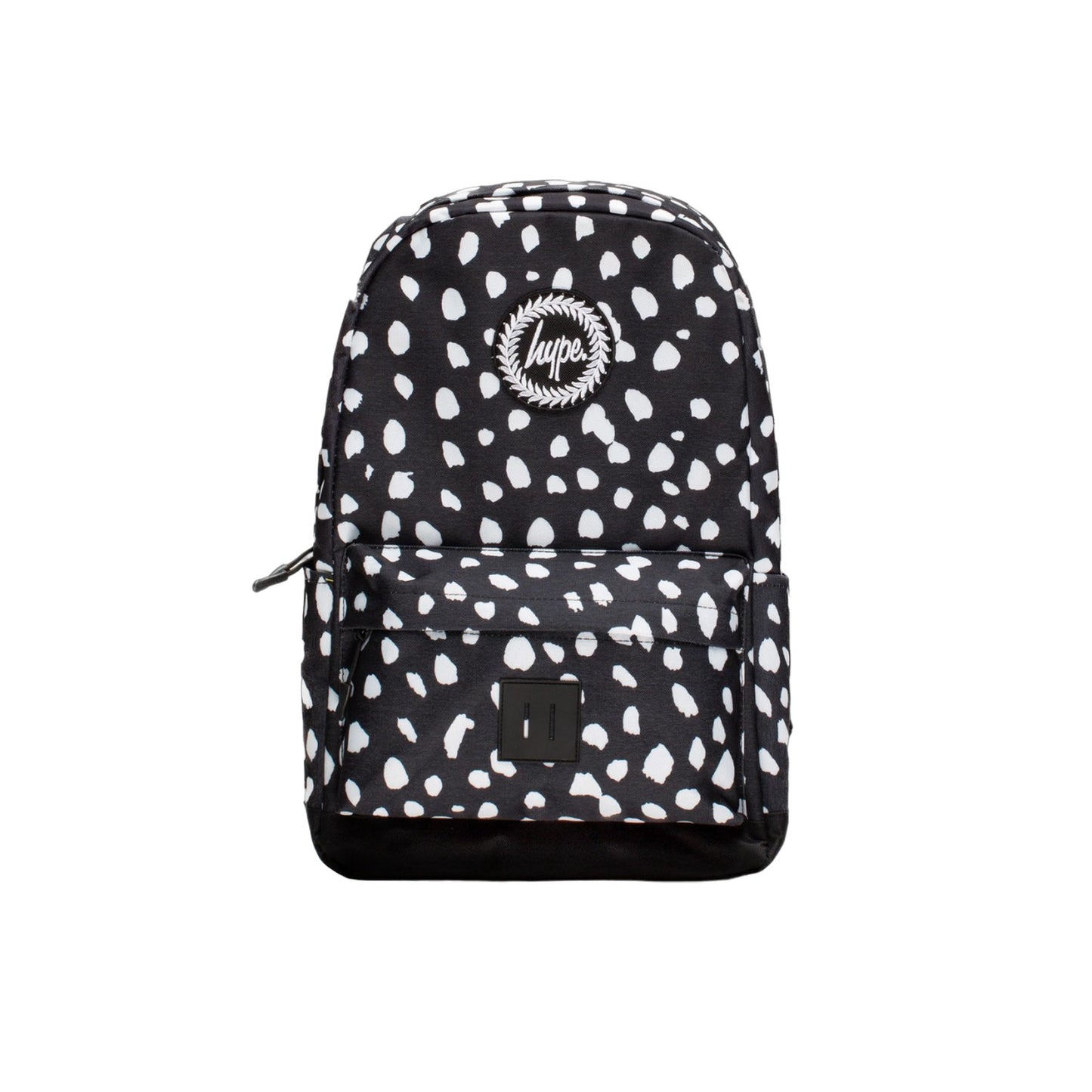 Black-White - Front - Hype Spotted Backpack