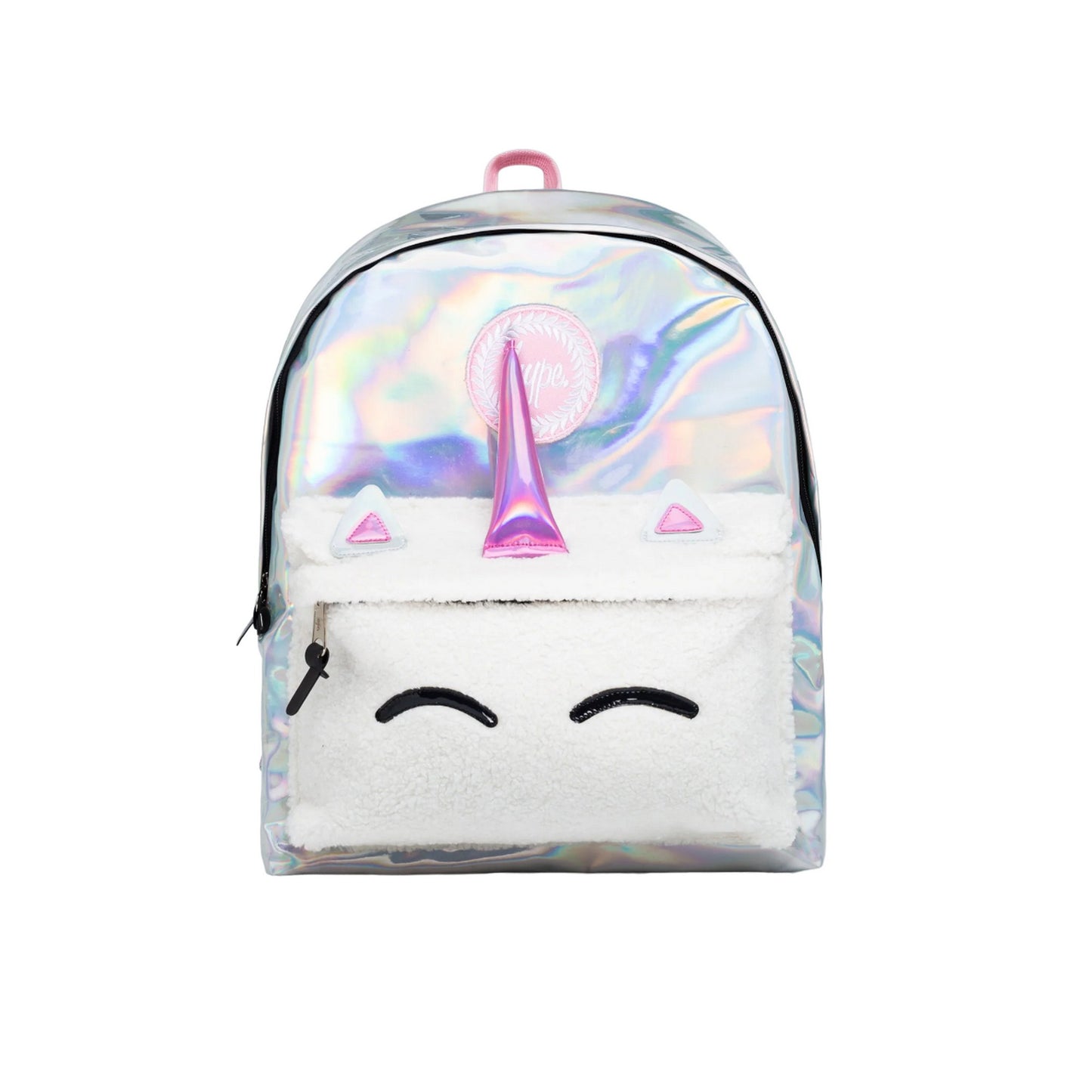 White - Front - Hype Unicorn 3D Borg Backpack