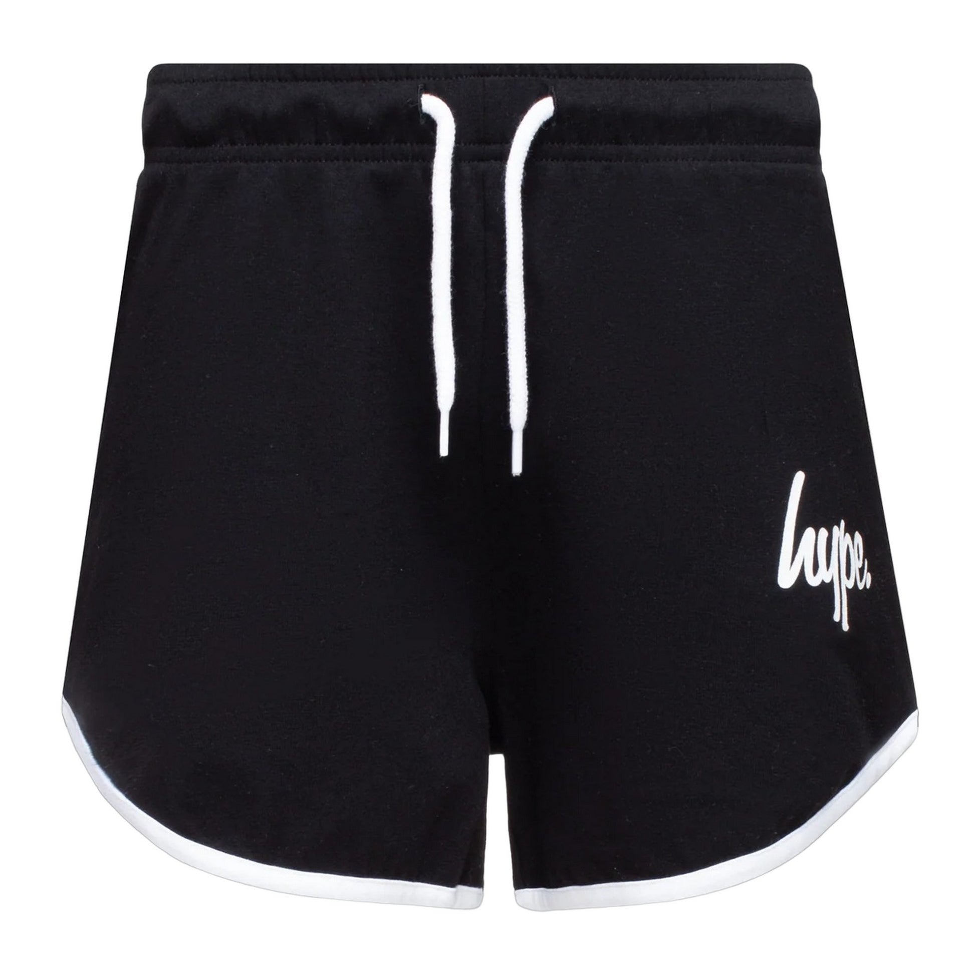 Black-White - Front - Hype Girls Script Shorts