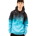 Mint-Black-White - Side - Hype Childrens-Kids Marble Effect Hoodie