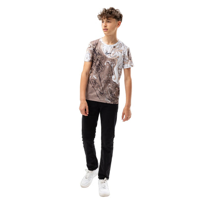 Beige - Lifestyle - Hype Boys Marble Effect T-Shirt