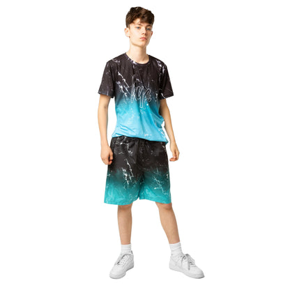 Mint-Black - Lifestyle - Hype Boys Fade Marble Effect Swim Shorts