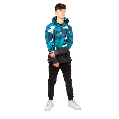 Blue - Lifestyle - Hype Boys Camo Drip Hoodie