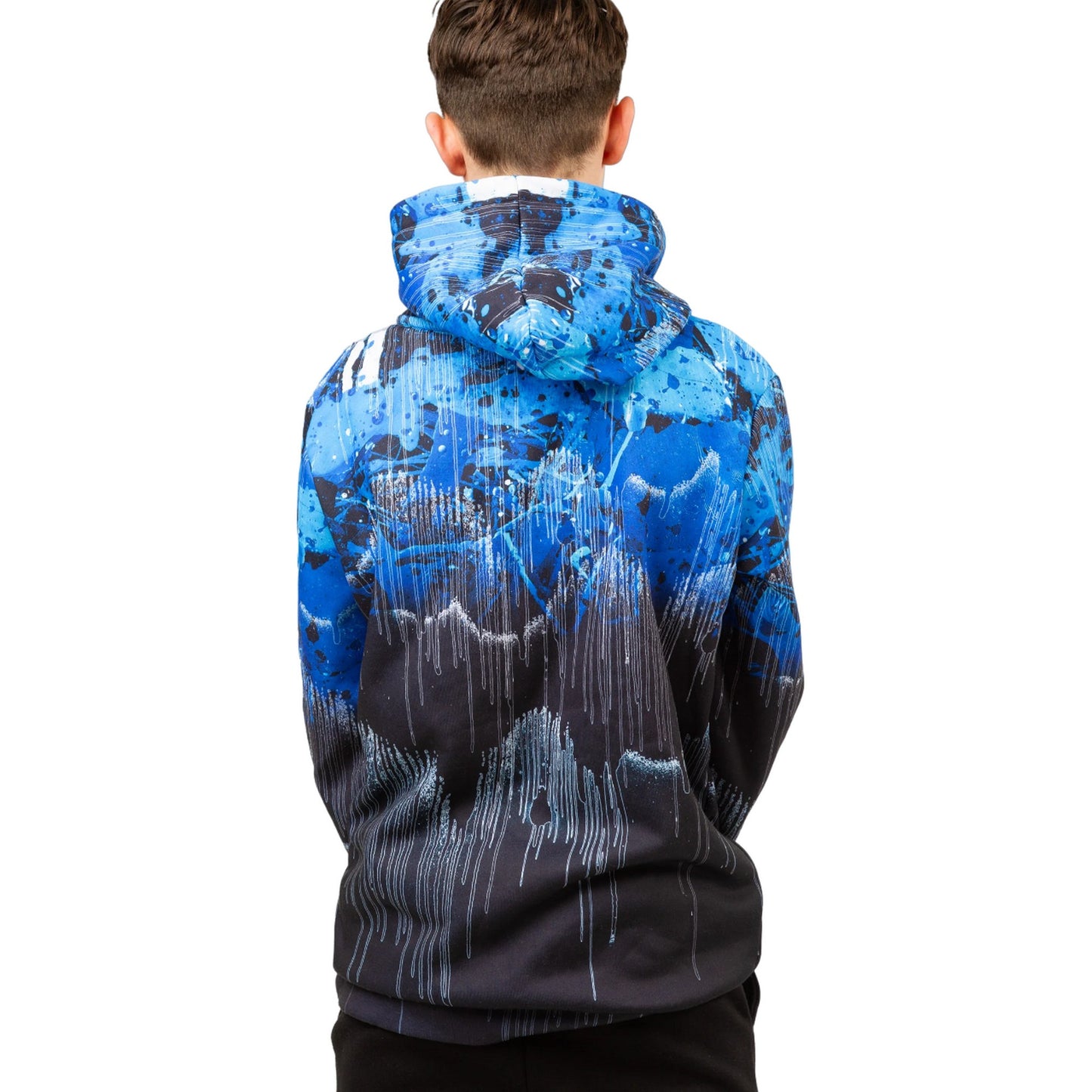 Blue - Back - Hype Boys Tripple Drips Hoodie