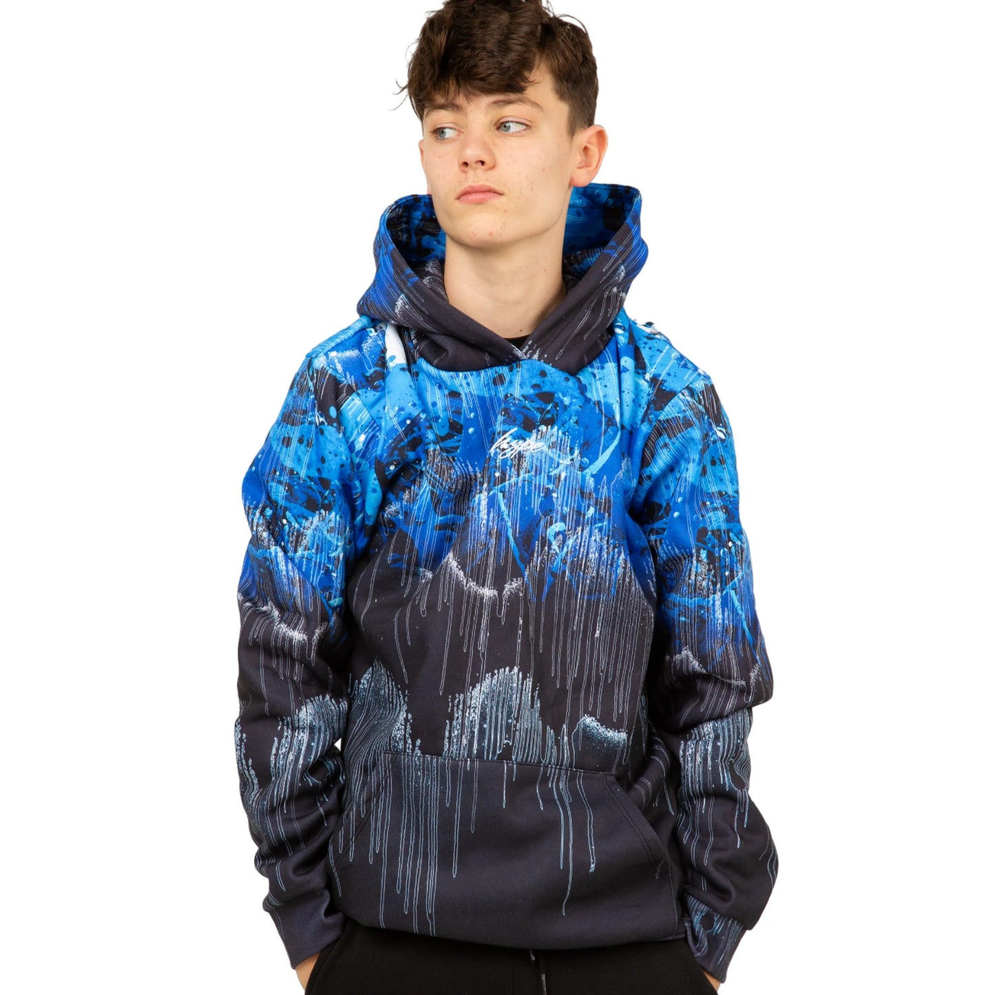 Blue - Side - Hype Boys Tripple Drips Hoodie
