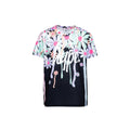Black-Multicoloured - Front - Hype Girls Daisy Drips T-Shirt