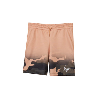 Beige Sand - Front - Hype Boys Camo Script Shorts