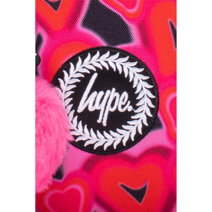 Pink-Black - Side - Hype Spray Hearts Lunch Bag