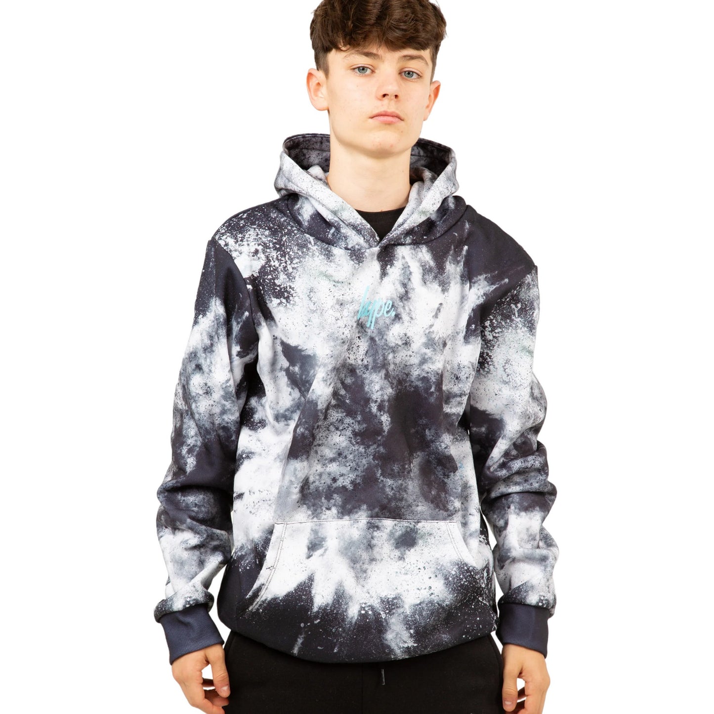 Black-White - Side - Hype Boys Explosion Hoodie