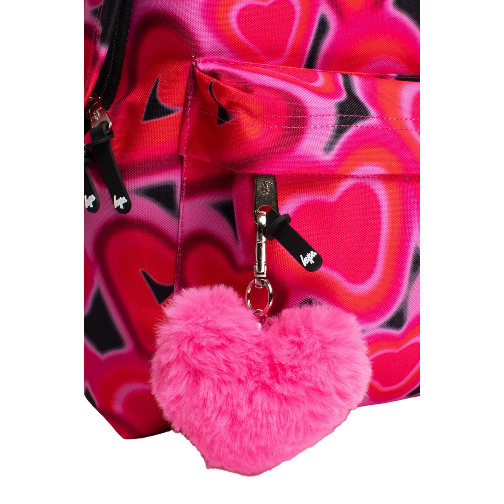 Pink-Black - Lifestyle - Hype Spray Hearts Backpack