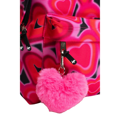 Pink-Black - Lifestyle - Hype Spray Hearts Backpack