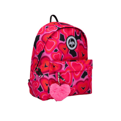 Pink-Black - Pack Shot - Hype Spray Hearts Backpack