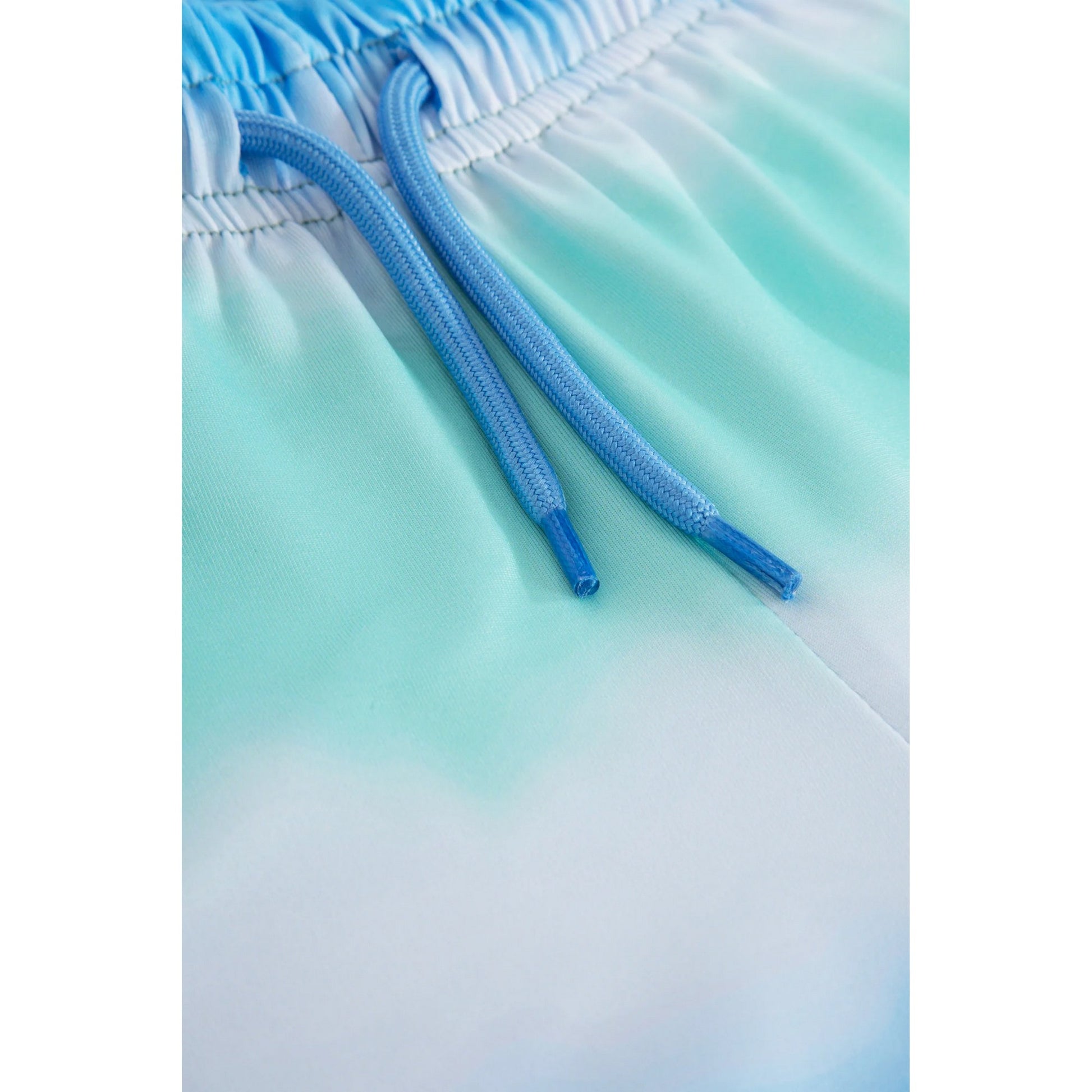 Mint-Blue-White - Lifestyle - Hype Girls Blur Script Shorts