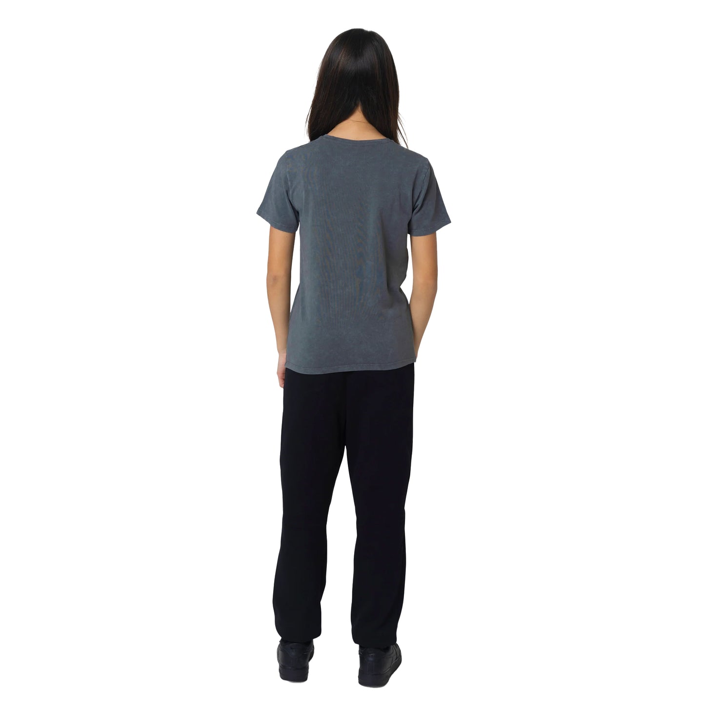 Black - Lifestyle - Hype Girls Butterfly Acid Wash T-Shirt