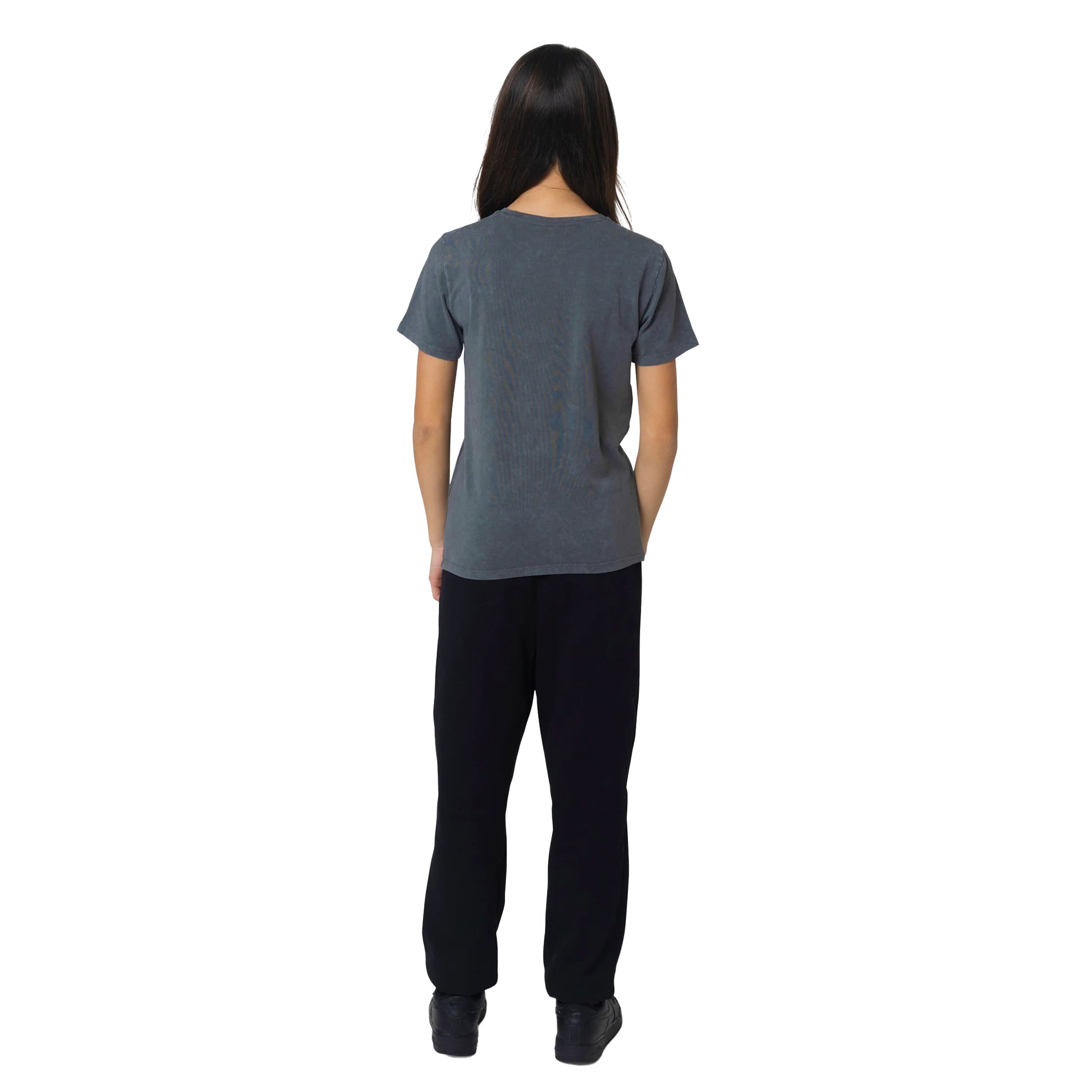 Black - Lifestyle - Hype Girls Butterfly Acid Wash T-Shirt