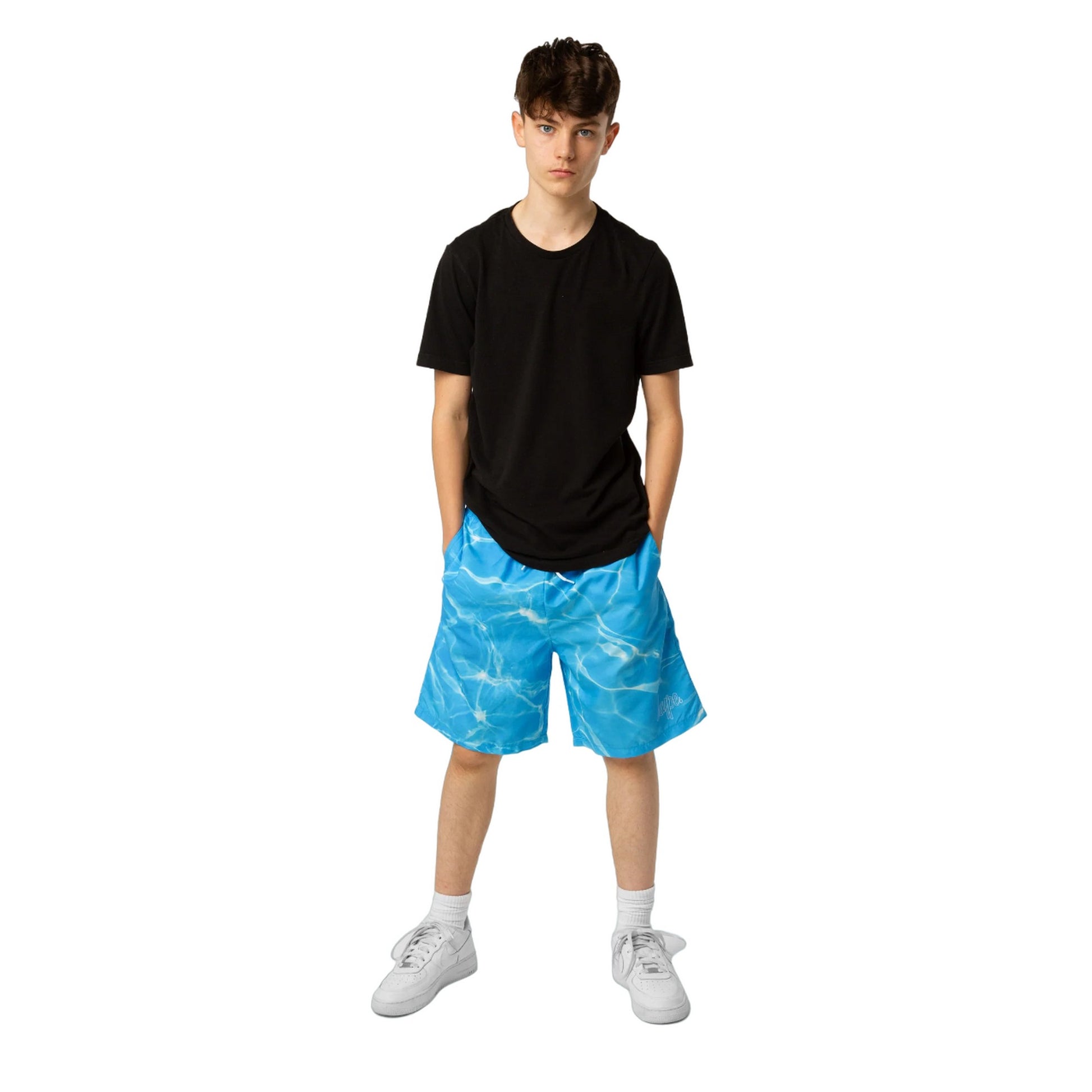 Blue-White - Lifestyle - Hype Boys Swimming Pool Swim Shorts
