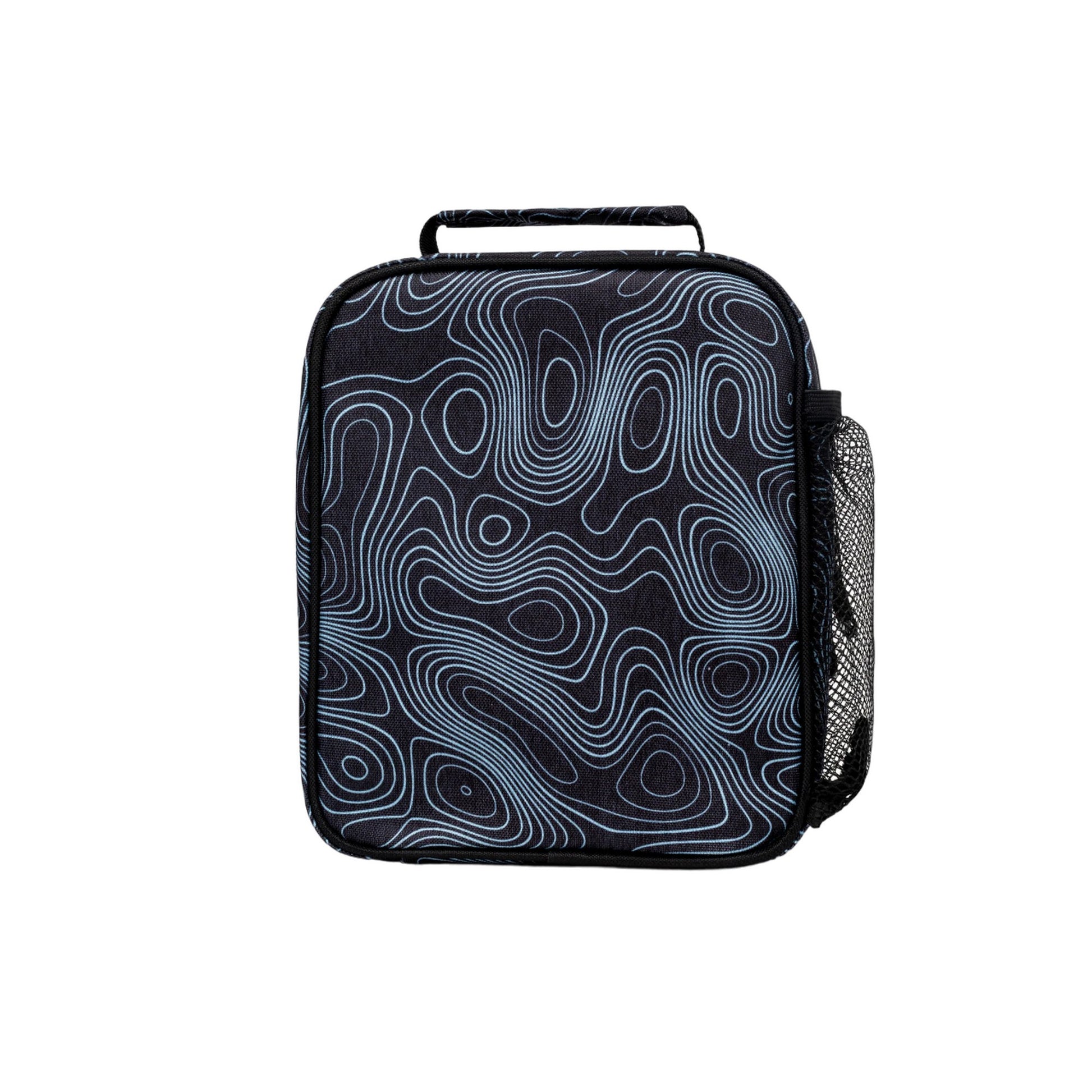 Black-Blue - Back - Hype Topographic Lunch Bag