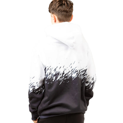 Black-White - Back - Hype Boys Split Hoodie