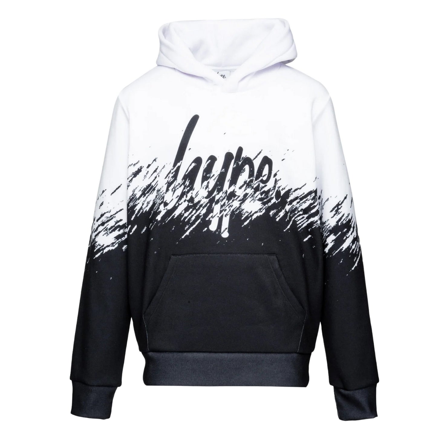 Black-White - Front - Hype Boys Split Hoodie